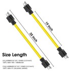 3 Prong Plug 125v Double Male Extension Cord Nema 5-15p To 5-15p