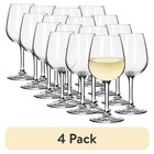 Elegant Wine Glass 12 75oz Clear Glass Modern Design Dining Parties Everyday Use