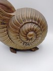 Vintage Brass Nautilus Shell Planter Vase Mid Century Modern Mcm Coastal Decor
