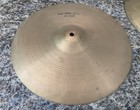Vintage Zildjian Hi Hat Cymbals New Beat 70   s Hollow Ink Logo 1075g 1270g  nice 