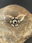 Vintage Navajo Sterling Silver Flower Leaf Pin Brooch   1 65    Handmade   1460