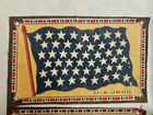 Lot Of 4 Tobacco Felts  Flags   united States   48 Star Flag 6 5 X 4 Inch Size