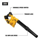 Dewalt 20v Max Blower  100 Cfm Airflow  Variable Speed Switch  Includes Trigger