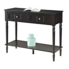 French Country 36  L X 29 5  H Driftwood And White Rectangle Wood Console Table