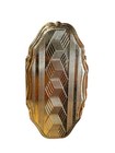 Vintage 50s Mod Century Japan Gold Tone Lipstick Holder Mirror Ring Adjustable 