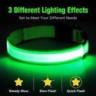 Illumifun Led Dog Collar  Usb Rechargeable Light Up Collar  Flashing Pet Safe   