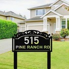 Custom Yard Address Sign House Number Garden Stake Metal Lawn Address Sign