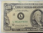 1985  100 Dollar Bill Federal Reserve Note L36123783a Circulated Great Condition