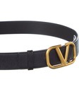 Valentino Vlogo Signature Grainy Leather Belt Men s