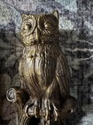 Vintage Brass Owl Patina 8  Bookends 1974 Scc Cast Metal