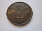 1852 Bank Of Upper Canada Penny Token  Near Unc  Much Nicer Than Usually Seen