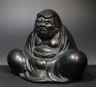 Late 1800s Meiji Antique Japanese Bodhidharma Daruma Bronze Statue