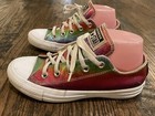 Converse All Star Unisex 167253c Multicolor Rainbow Lace Up Sneakers Size W6 M4