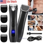 Man Razor Shaver Groomer Full Body Hair Removal Groin Hair Trimmer Wet dry 
