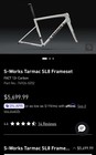 New 2026 S-works Tarmac Sl8 Carbon Road Bike Frameset 52cm 52 Cm Small S Frame