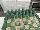 Vintage Aztec Mayan Resin Chess Set Complete Excellent Condition