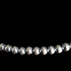 Navajo Sterling Pearl Necklace Native American Hand Strung Round  18  4mm  9 7g 