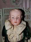 Antique German 12 5  Bisque Gebr  der Heubach 7072 Art Character Boy Doll