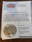 Disney Auctions Pirates Of The Caribbean Movie Prop Treasure Coa   2 Coins
