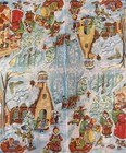 Two Decoupage Vintage Paper Napkins - Christmas Santa Winter Snow Children