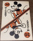 1934 Mickey Mouse Cones Card Game Mickey Mouse Card Very Rare Early Disney   