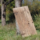 Rustic Weathered Wooden Barn Door Gate Panel W  Working Iron Hardware 75 