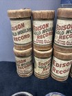 Edison Gold Moulded blue Amberol Cylinder Record Rolls Lot Of  51  Untested Asis