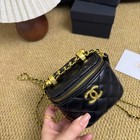 Beaute Makeup Bag Beauty Chanel Gwp Double Gold Ball Mini Box Bag Zip Crossbody