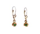 Alexandrite Antique 19thc 14kt Gold Earrings Russia Natural Handcut Color-change