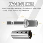 Trailer Jack Drill Adapter 1 2  Hex Socket Adapter Bit For 1  Drive Shaft 