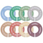 Baby Closet Dividers - Set Of 8 Round Double-sided Clothes Size Dividers From 