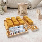 Golden Beads Montessori Toys  Math Manipulatives  Math Bank Game Toys For Pre  