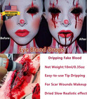 Dripping Fake Blood Makeup  0 35 Oz  fake Blood Washable For Scar Wounds easy Dr