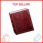Magnetic Self-stick 3-ring Photo Album 100 Pages  50 Sheets   Burgundy Red