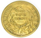 Hard Times Token Not One Cent  Ht 46r  Fine   320