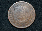 1865 Two Cent Piece   Vg  Nice Brown    Free Shipping