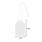 500pcs White Price Tags With String Merchandise Tags For Clothing Jewelry
