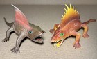 Vintage 1980s Hong Kong Rubber Dinosaurs Chinasaurs Lot - 11 Mixed Figures Toys