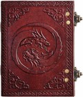 Leather Journal Dragon Embossed Vintage Diary Writing Notebook Sketchbook Gift
