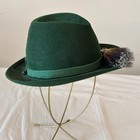 Vtg Kohlndorfer Green Velour Austrian Bavarian Tyrolean German Octoberfest Hat