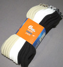 New  Footjoy 6 Pair White - Black - Beige Comfort Soft Low Cut Socks Men s 7-12