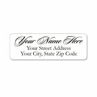 60 Return Address Labels Personalized Printed 3 4 X 2 1 4 Script