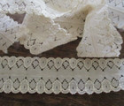 4 Yards  Vintage  1  1 4 Ecru Light Weigh Lace   Nos