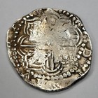 1588-1609 Cob 8 Reales Silver Spanish Colonial Potosi Bolivia 27 2g Nice  j340