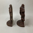 2 Abraham Lincoln Cast Iron  Bookends Bust  Bronze Faux Finish  