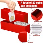 6pc Storage Box Plastic Case For 20 Certified Pcgs Ngc Slabs Coin Holders Box
