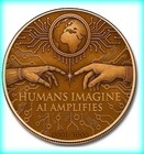 5 Avdp Oz  artificial Intelligence  Colorized Copper Round   999 Fine 