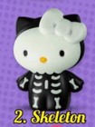 2019 Sanrio  Mcdonalds Halloween Hello Kitty Figurine Skeleton Costume W  Mask