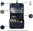 Large Capacity Toiletry Bag Travel Bag With Hanging Hook For Men And Women