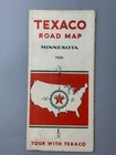 1934 Texaco Road Map Gas Station Minnesota Rand Mcnally Vintage Oil Advertising
